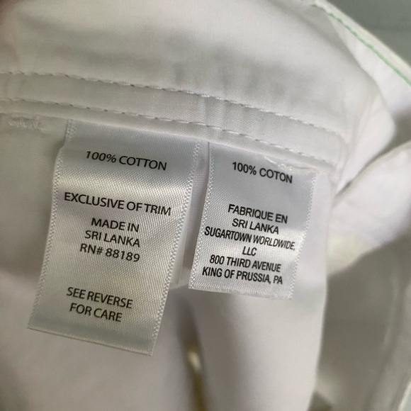 Lilly Pulitzer Walsh Short White Floral sz4 - Picture 6 of 6